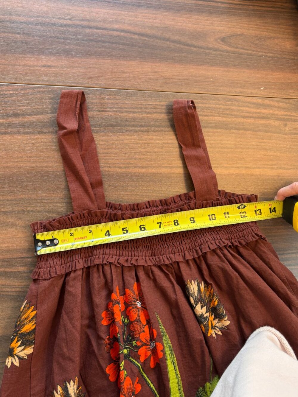 Vintage Maeve x Anthropologie Autumn Garden Smocked Maxi Dress - Picture 4 of 4